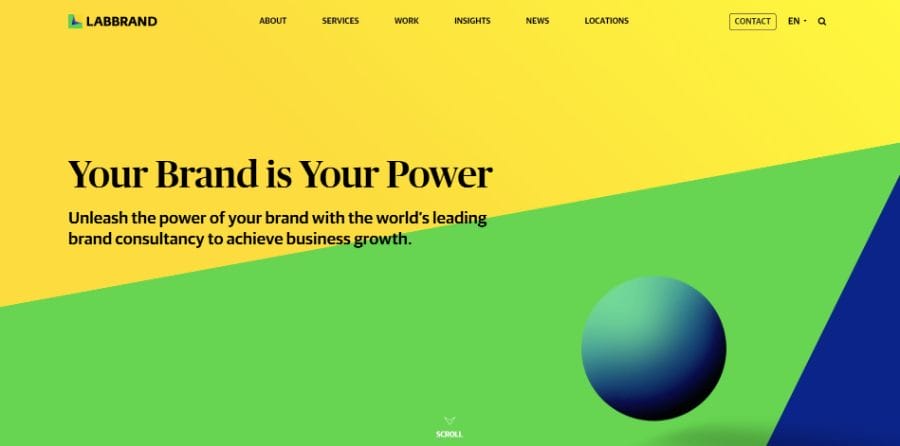 Labbrand website screenshot