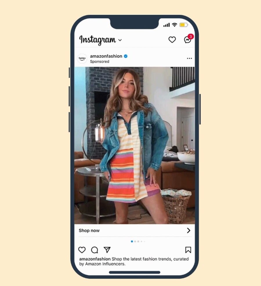 Image showing Amazon's native ad example