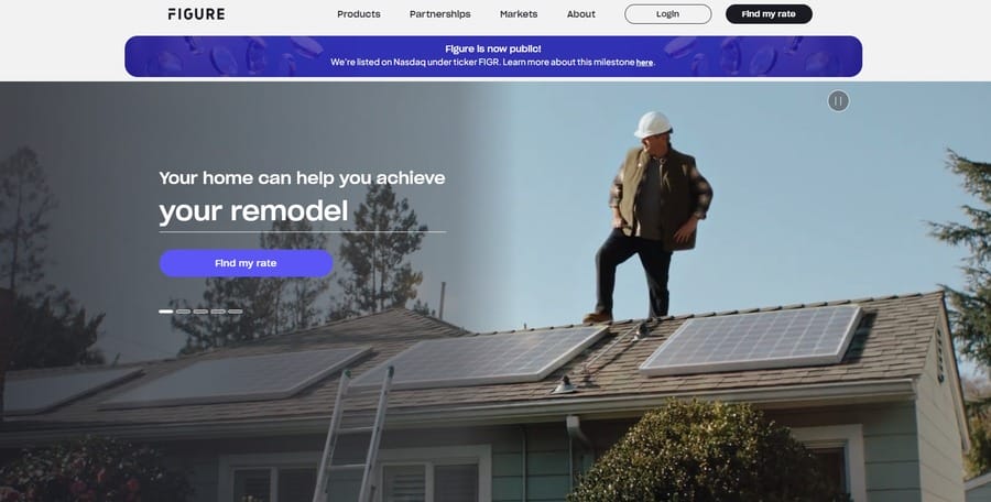 Figure Technologies website screenshot