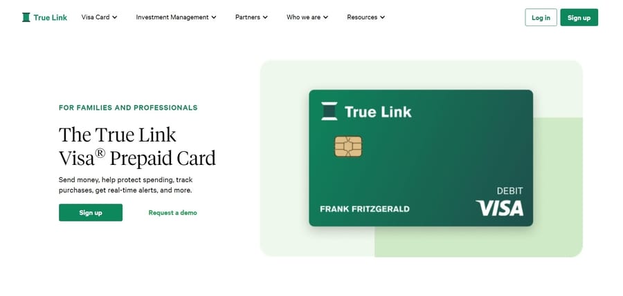 True Link Financial website screenshot