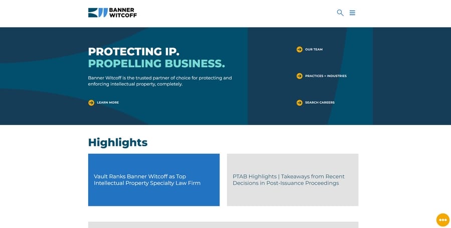Burke, Warren, MacKay & Serritella website screenshot