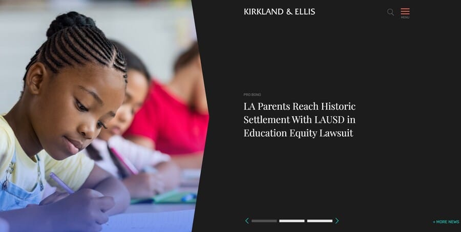 Kirkland & Ellis website screenshot