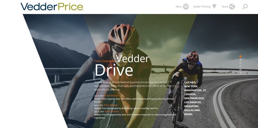Vedder Price website screenshot
