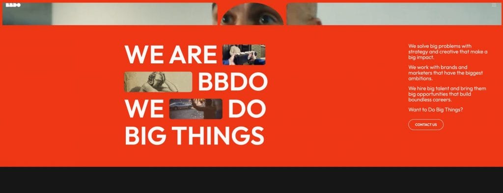 BBDO homepage screenshot