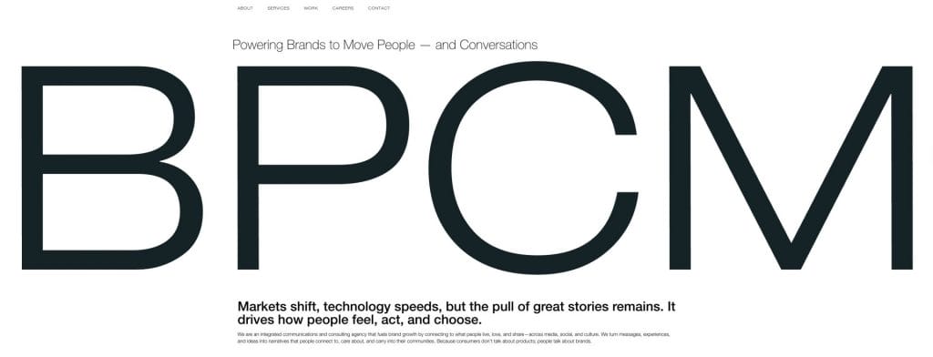 BPCM homepage screenshot