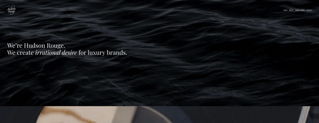 Hudson Rouge homepage screenshot