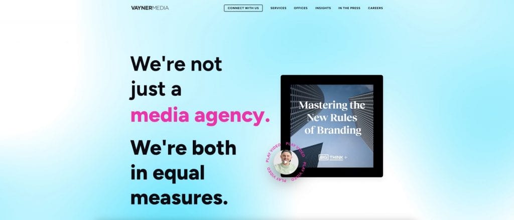 VaynerMedia homepage screenshot
