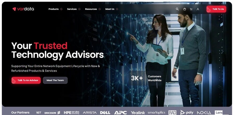 VarData website screenshot