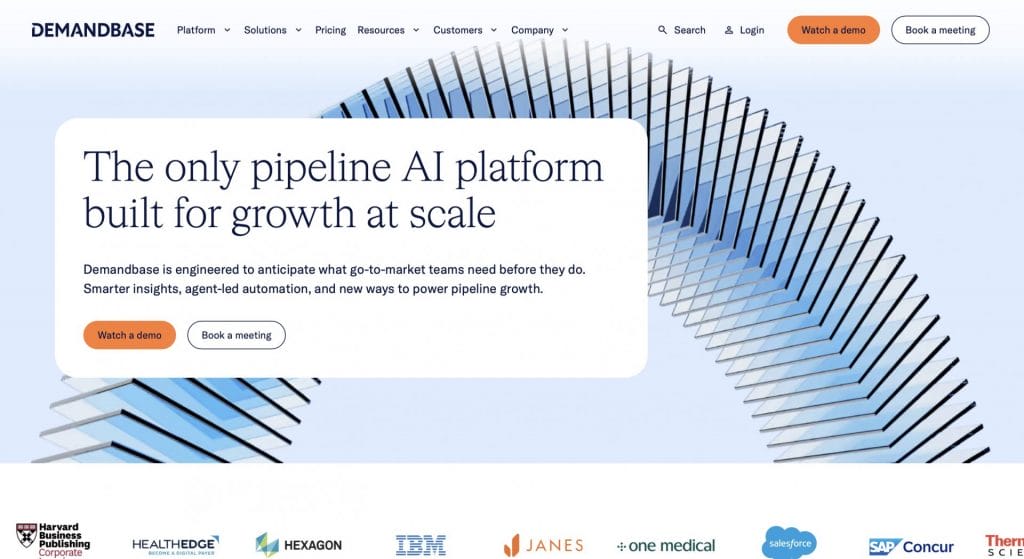 Demandbase website screenshot