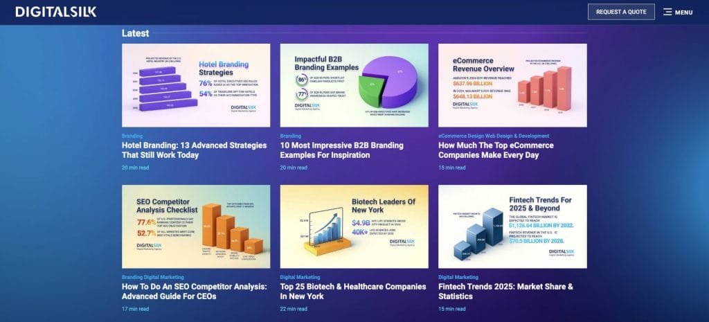 Digital Silk blog screenshot