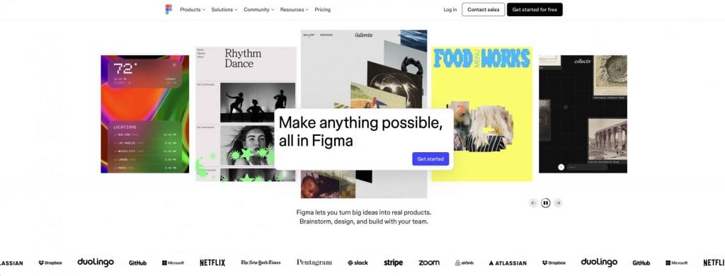 Figma website screenshot