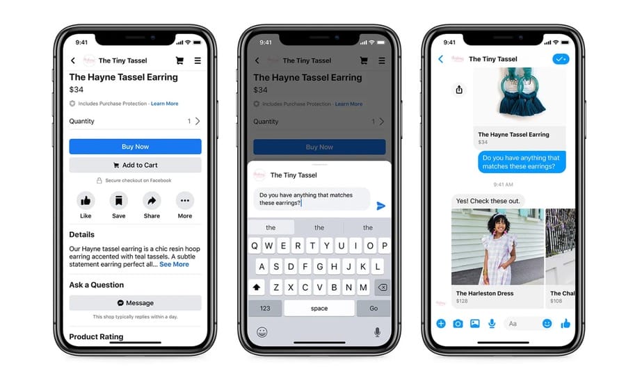 Image showing the Facebook Marketplace