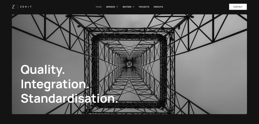 Zenit website screenshot