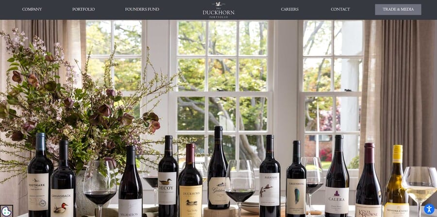 Duckhorn Portfolio website screenshot