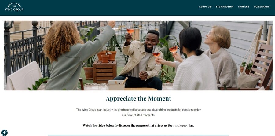 The Wine Group website screenshot