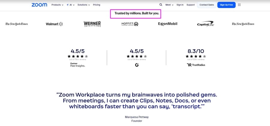 Image showing Zoom's neuromarketing strategy