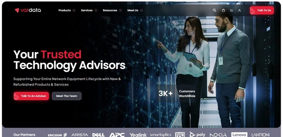 VarData website screenshot