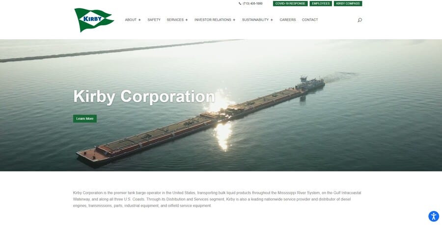 Kirby Corporation website screenshot