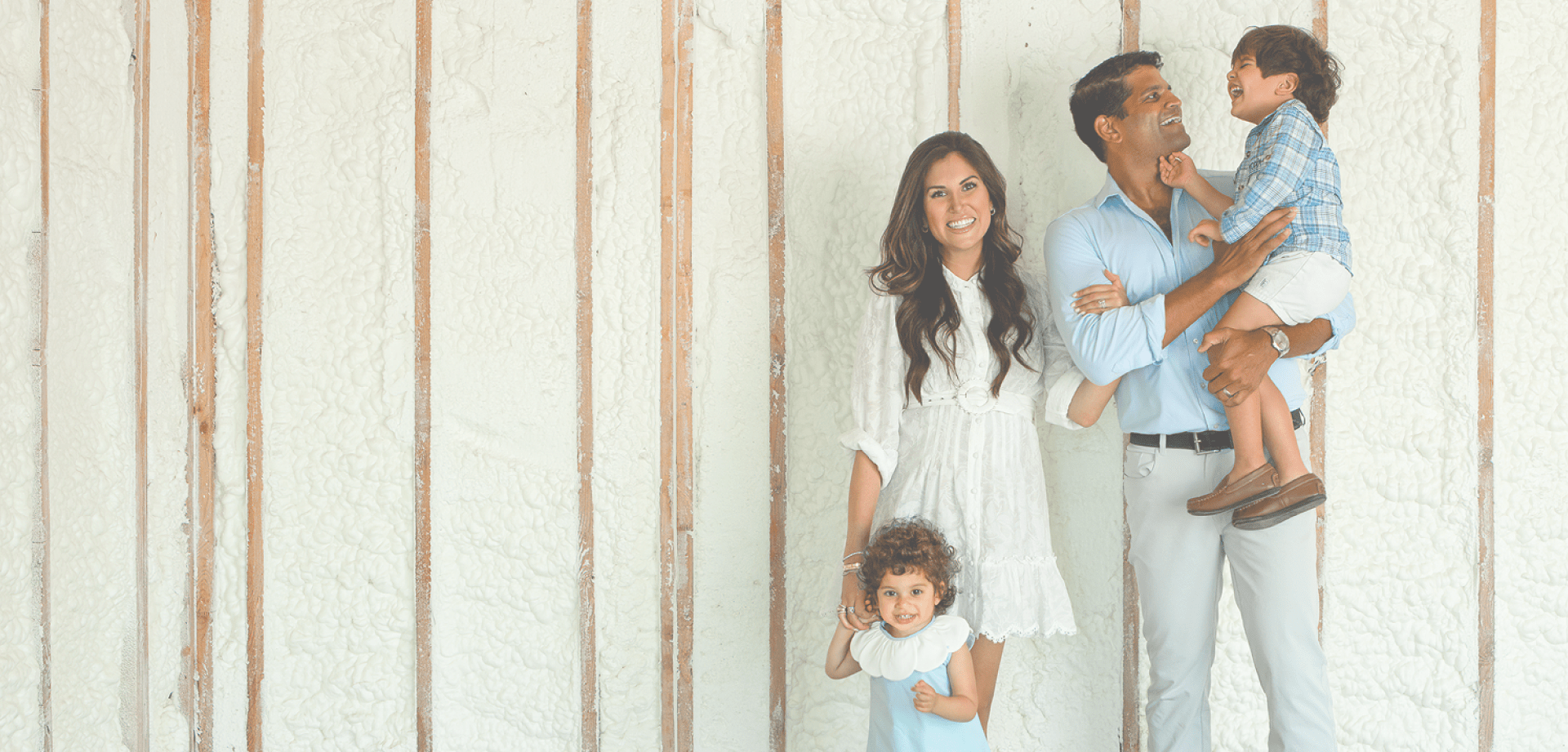 Background image for Enviroseal's case study showing a family of four