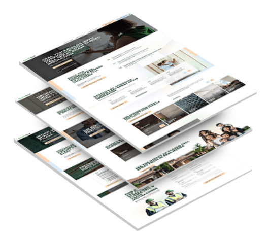 Three stacked images of Enviroseal's website