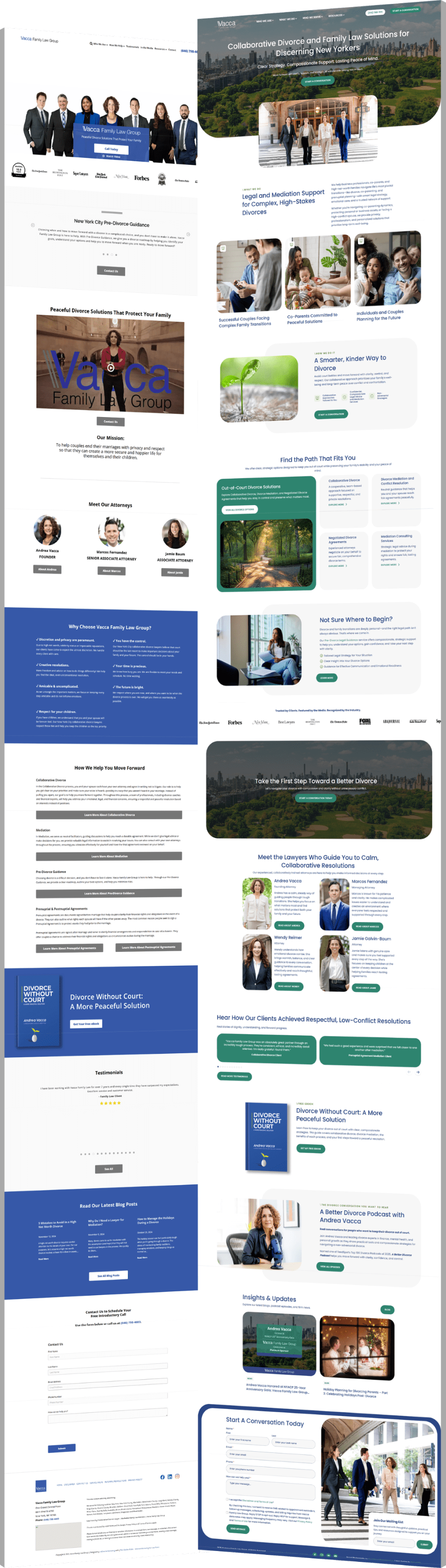 Image showing Vacca Family Law Group's before and after design