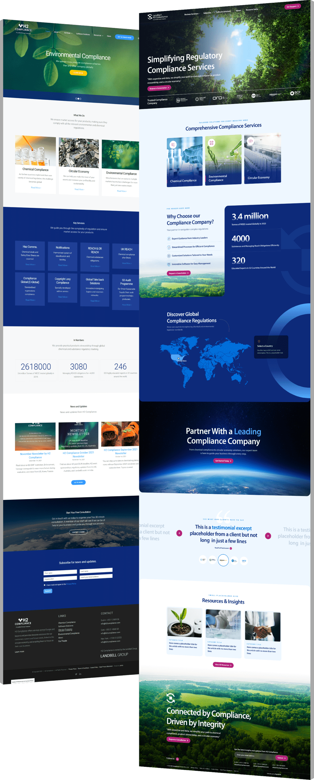 h2compliance-before-after Image showing H2 Compliance's before and after design