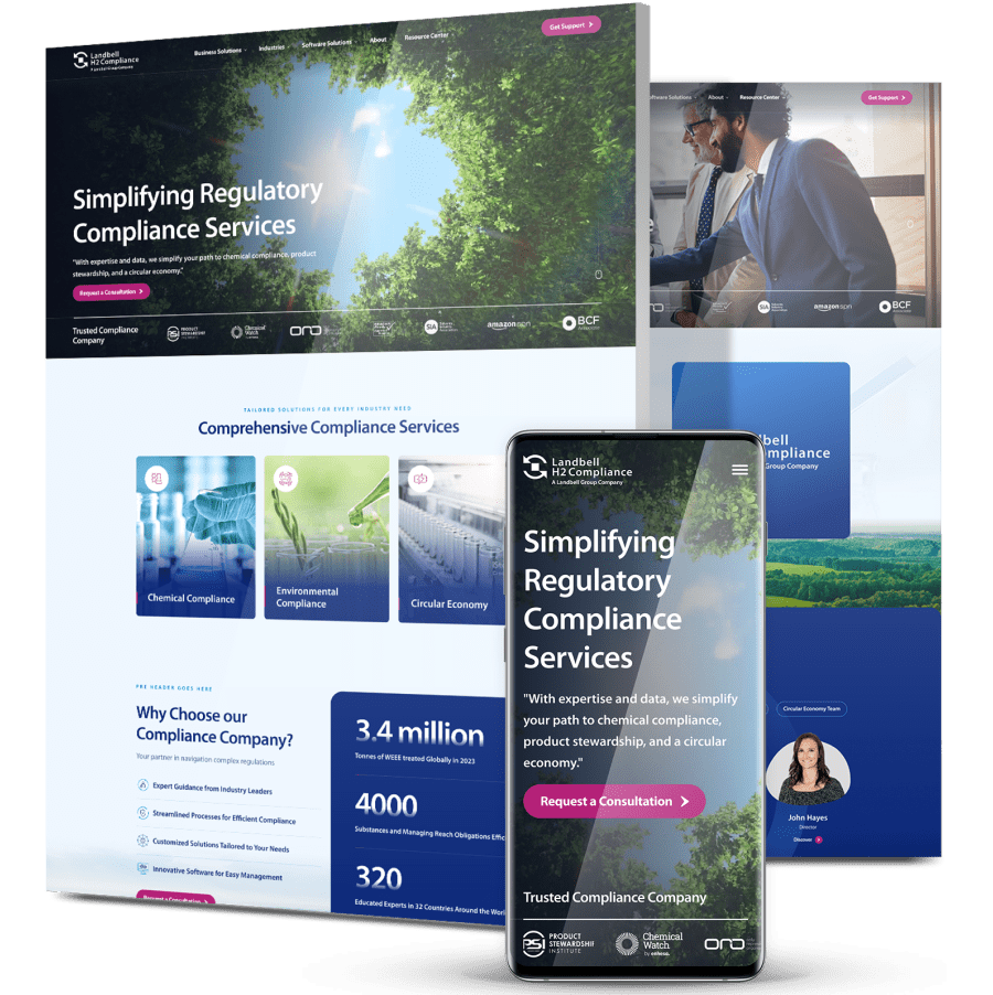 h2compliance-new-design Image showing H2 Compliance's website design