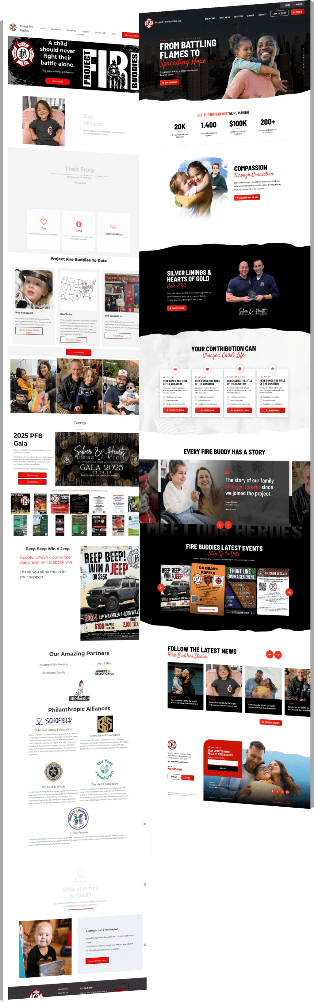 Image showing Project Fire Buddies before and after design