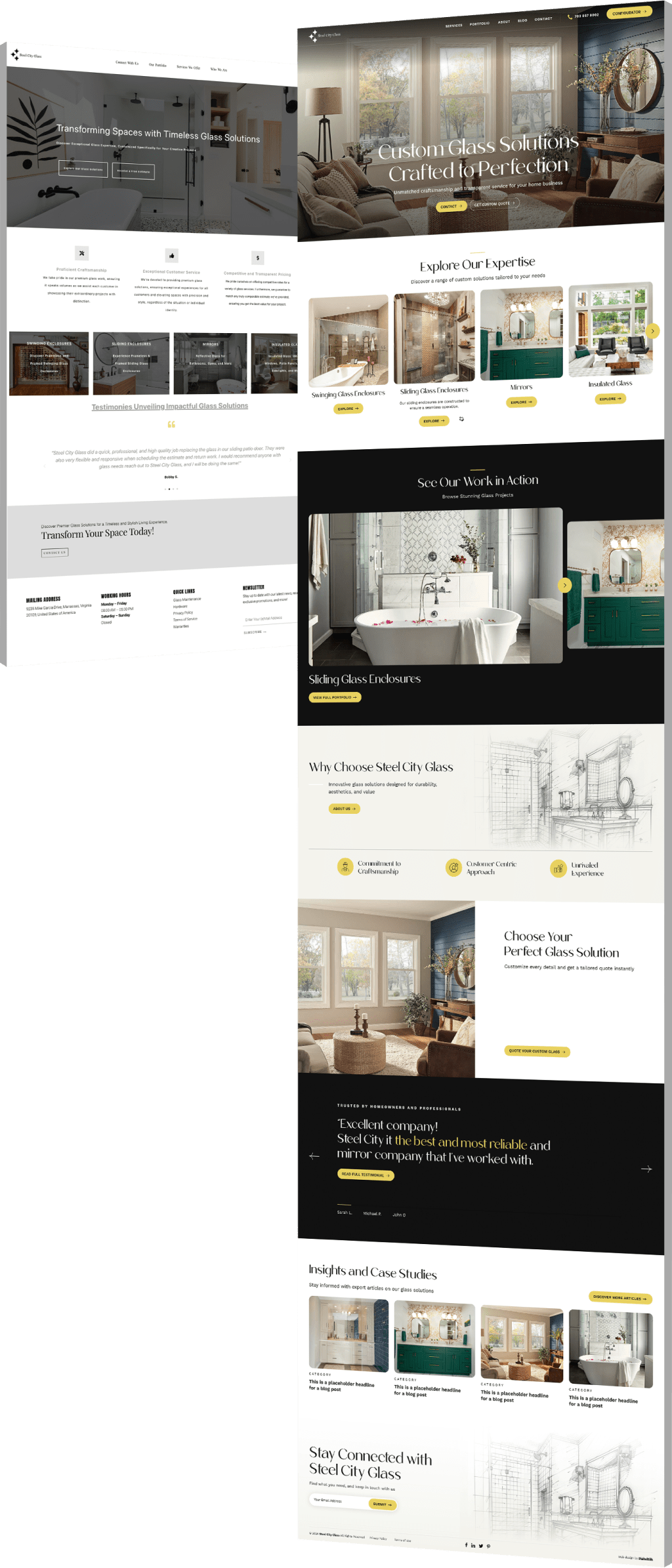 Image showing Steel City Glass' before and after design