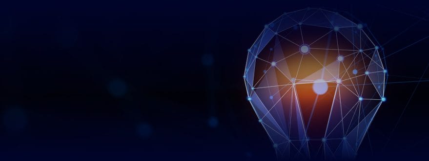 Background image for VarData's case study showing an abstract light bulb