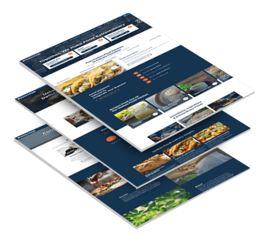 ventura-foods-stacked Three stacked images of Ventura Foods' website design