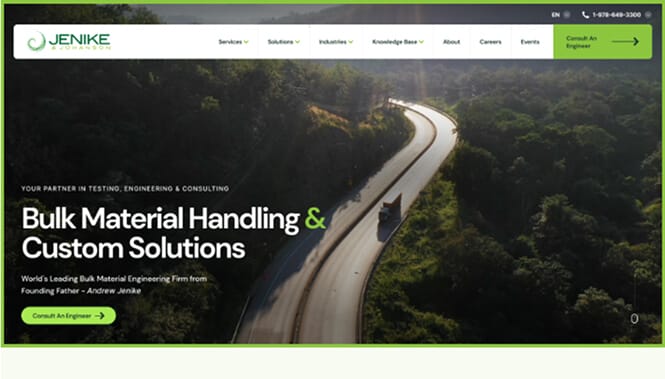 Jenike website screenshot