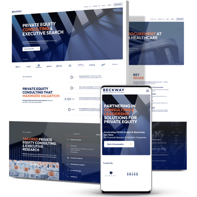 corporate-web-design-beckway-featured-image Image showing Beckway's website design on desktop and mobile