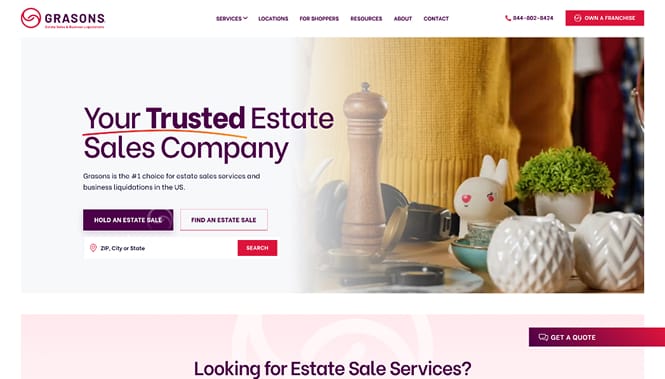 Grason Franchise website screenshot