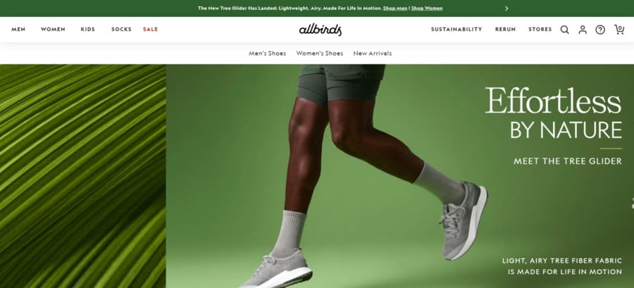 30 Best Shopify Store Examples For Inspiration 2 Allbirds website screenshot