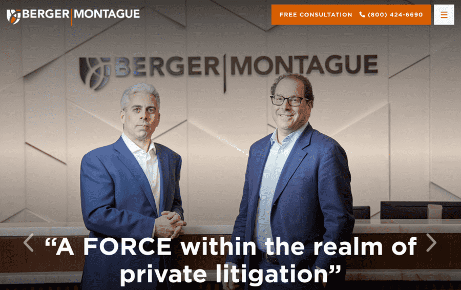 20 Best Law Firm Branding Ideas 16 Berger Montague website screenshot