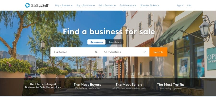 Discover The 30 Best Real Estate Agent Websites In 2025 19 BizBuySell website screenshot