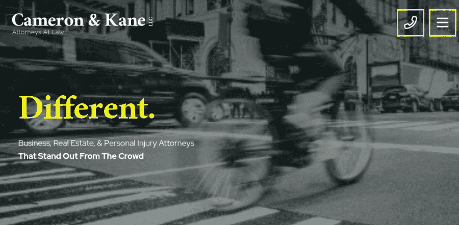 20 Best Law Firm Branding Ideas 4 Cameron and Kane website screenshot