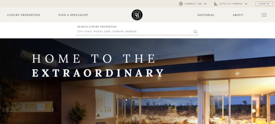 Discover The 30 Best Real Estate Agent Websites In 2025 29 Coldwell Banker Global Luxury website screenshot