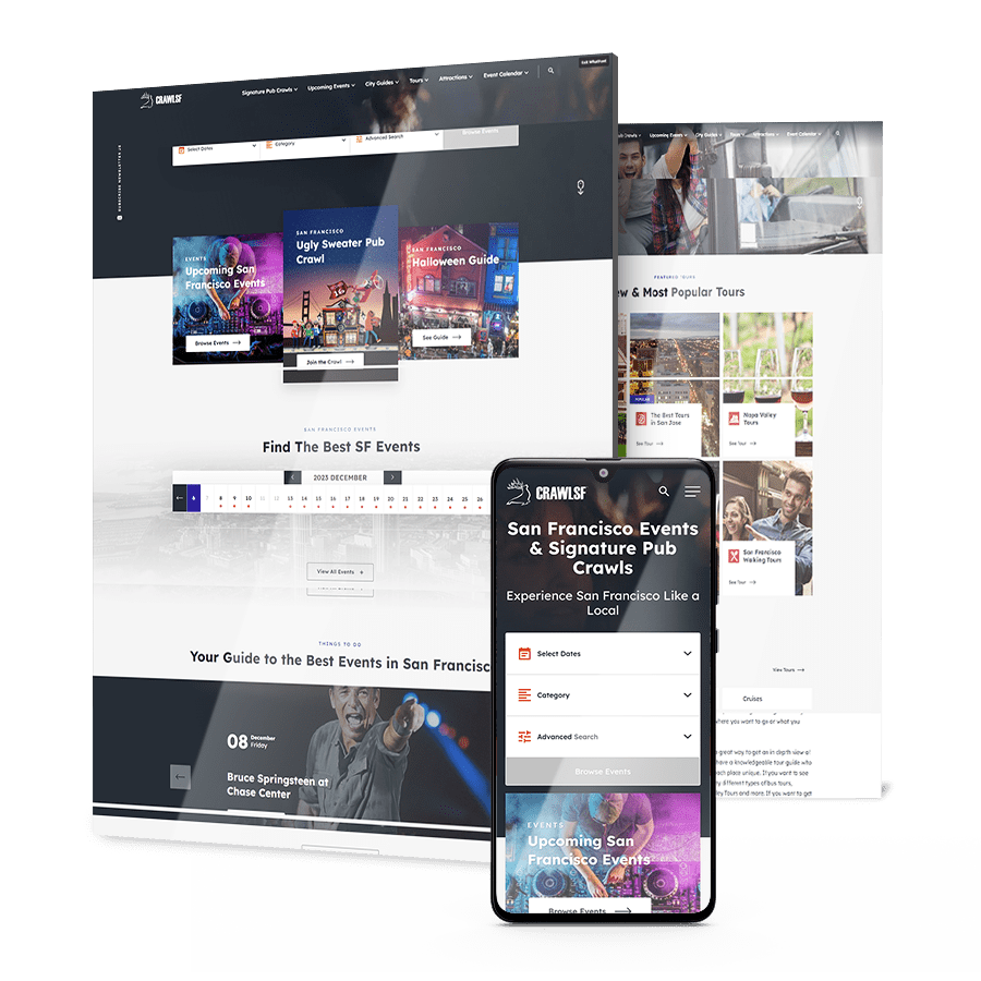 CrawlSF redesigned website