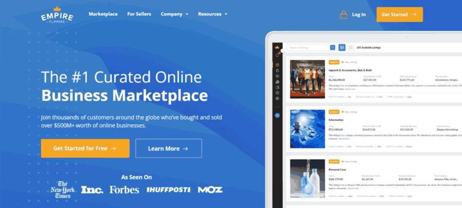 30 Best Shopify Store Examples For Inspiration 30 Empire Flippers website screenshot