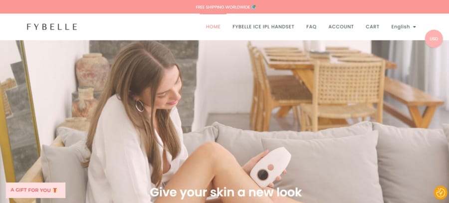 30 Best Shopify Store Examples For Inspiration 11 Fybelle website screenshot