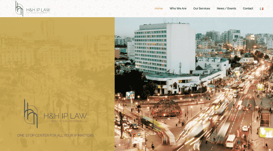 20 Best Law Firm Branding Ideas 11 H&H IP Law website screenshot