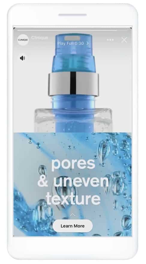 Top Instagram Ad Examples For B2C Retail & The Best Practices That Drove Their Results 1 Instagram ad example: Clinique