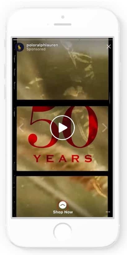 Top Instagram Ad Examples For B2C Retail & The Best Practices That Drove Their Results 8 Instagram ad example: Ralph Lauren