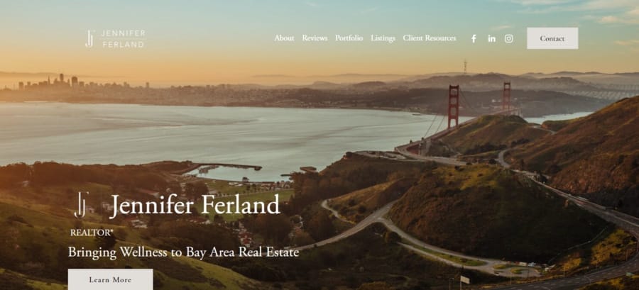 Discover The 30 Best Real Estate Agent Websites In 2025 4 Jennifer Ferland website screenshot