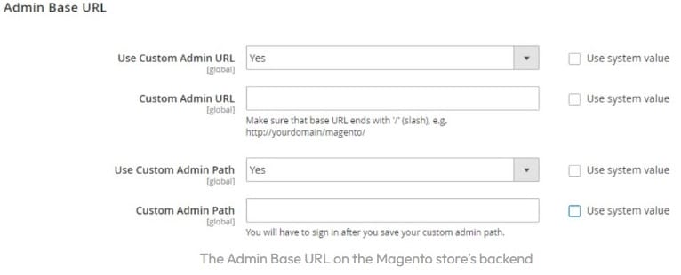 Magento Security Guide: How To Limit eStore Risks 3 Magento admin panel path