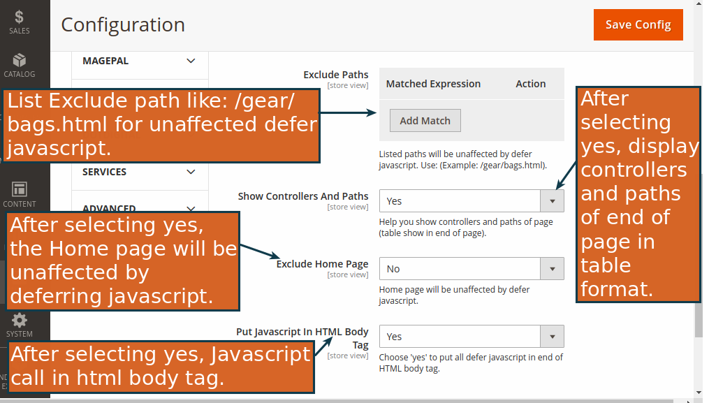 Top Tips & Extensions To Optimize Magento Performance & Boost Site Speed 4 A screenshot of Defer JavaScript configuration