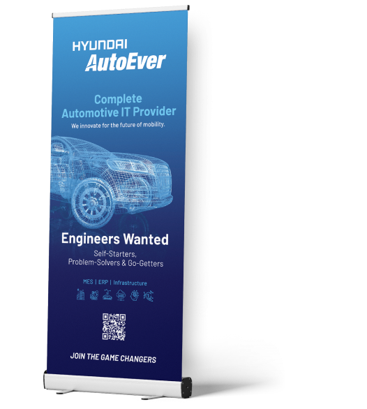12 Types Of Marketing Collateral (+ Examples) 5 Hyundai AutoEver trade show display