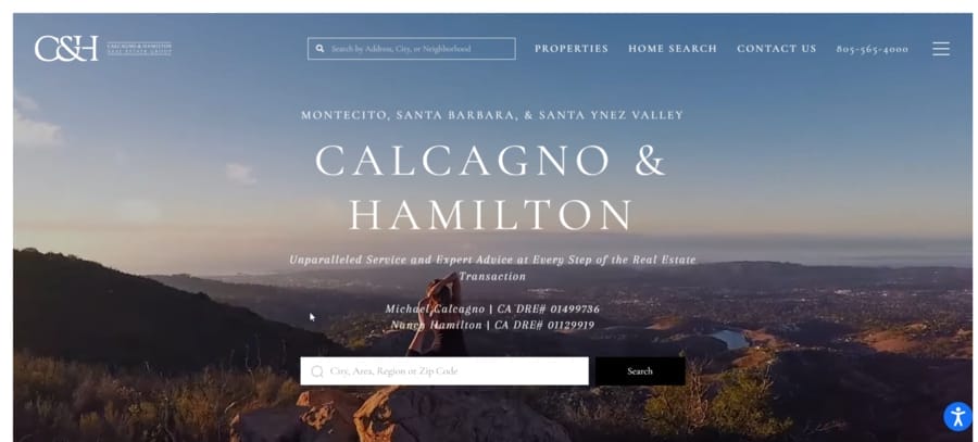 Discover The 30 Best Real Estate Agent Websites In 2025 1 Michael Calcagno & Nancy Hamilton website screenshot